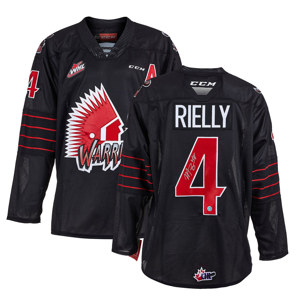 Morgan Rielly Moose Jaw Warriors Autographed CHL Hockey Jersey product image 3, provided for visual reference and product