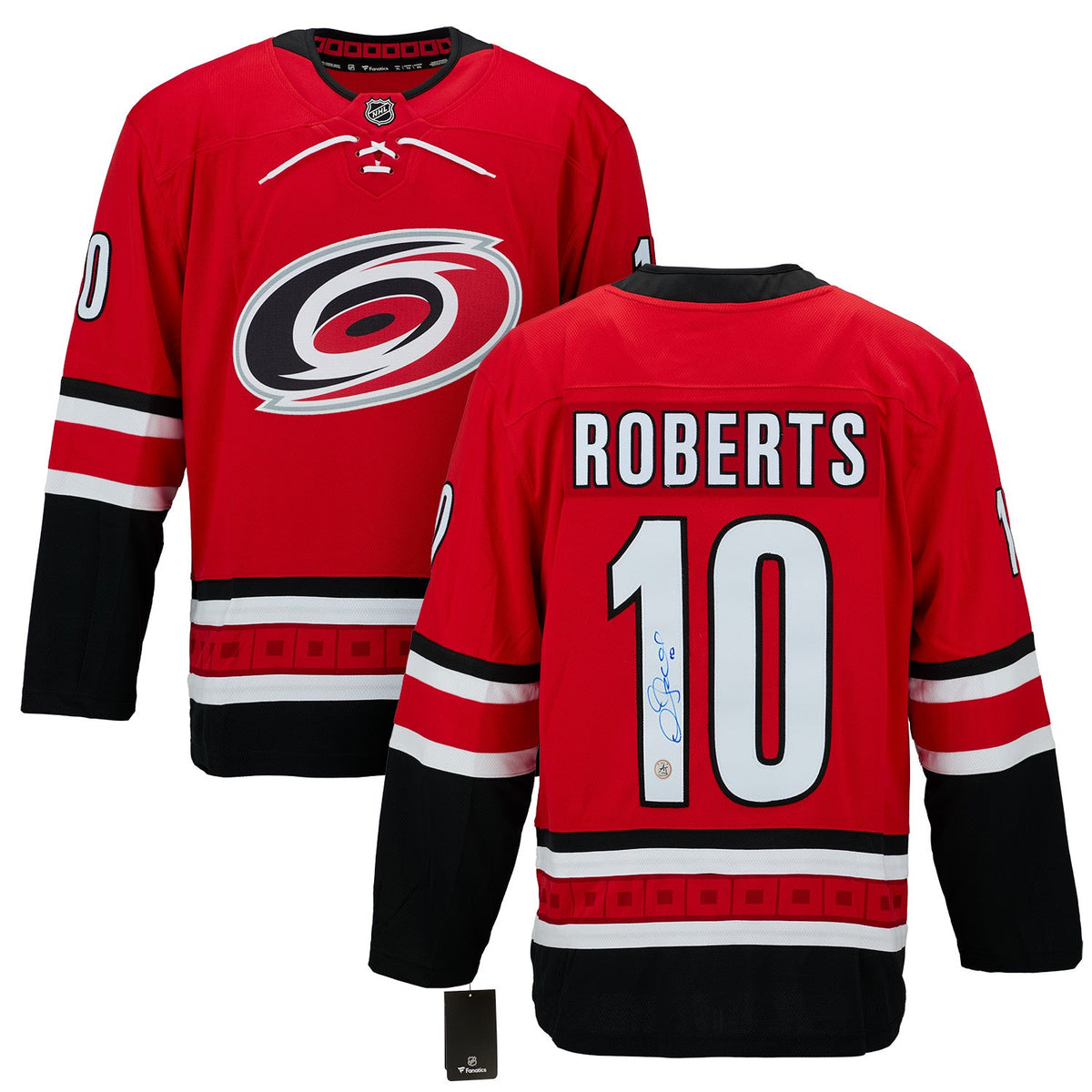 Gary Roberts Autographed Carolina Hurricanes Fanatics Breakaway Jersey product image 3, provided for visual reference and