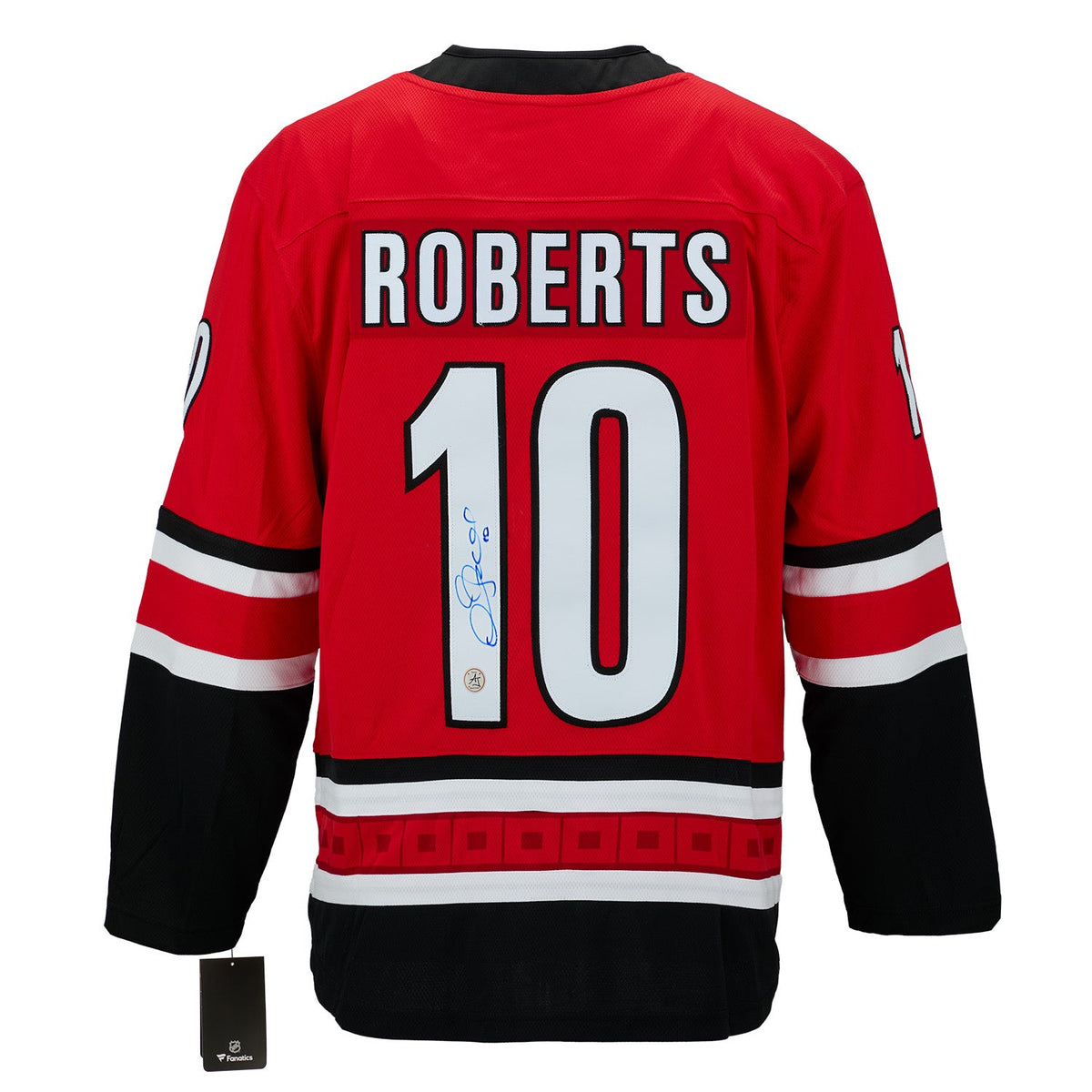 Gary Roberts Autographed Carolina Hurricanes Fanatics Breakaway Jersey product image 1, provided for visual reference and