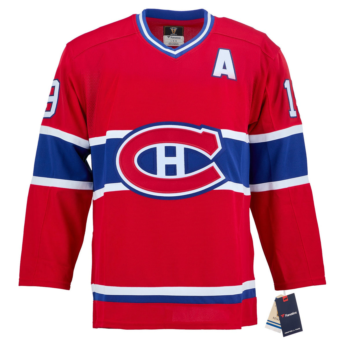 Larry Robinson Autographed Montreal Canadiens Fanatics Throwback Jersey product image 2, provided for visual reference and