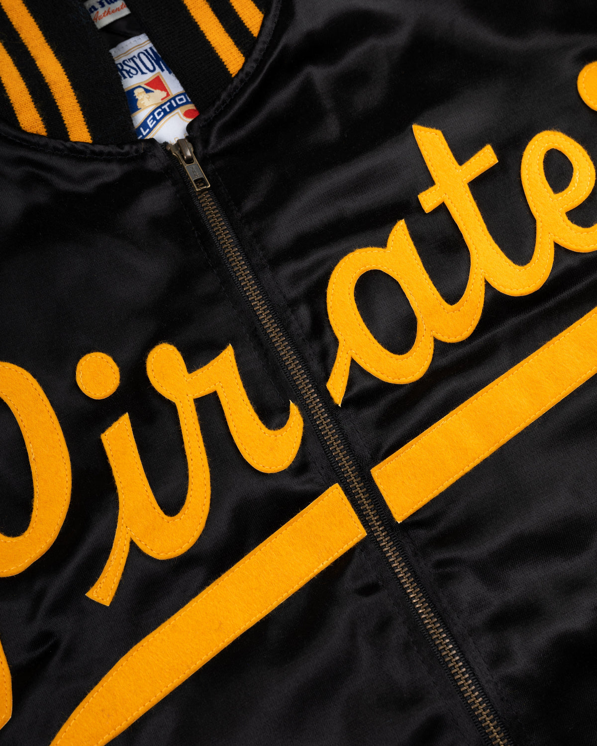 Roberto Clemente 1970 Authentic All Satin Varsity Jacket product image 3, provided for visual reference and product detail
