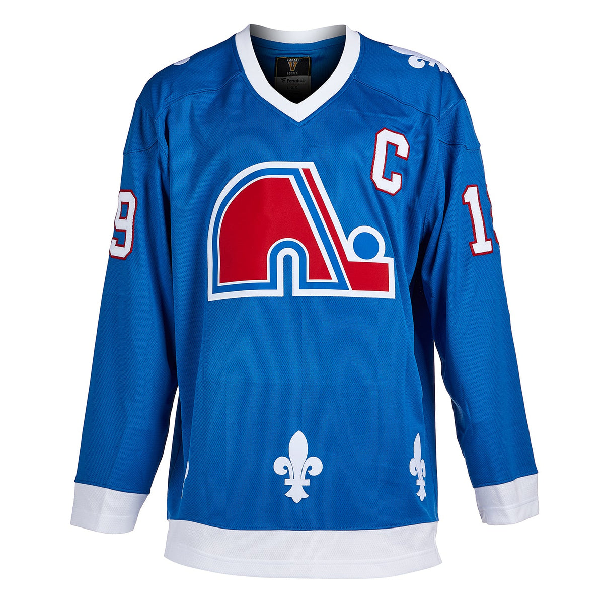 Joe Sakic Autographed Quebec Nordiques Fanatics Throwback Jersey product image 2, provided for visual reference and product