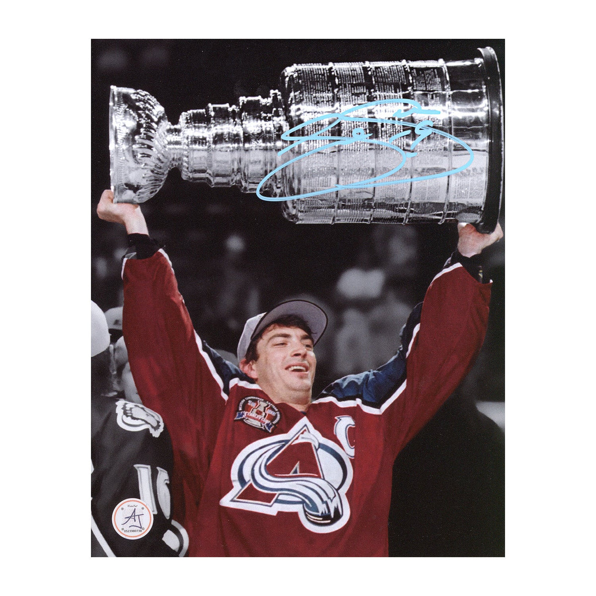 Joe Sakic Signed Colorado Avalanche 1996 Stanley Cup 8x10 Photo product image 1, provided for visual reference and product