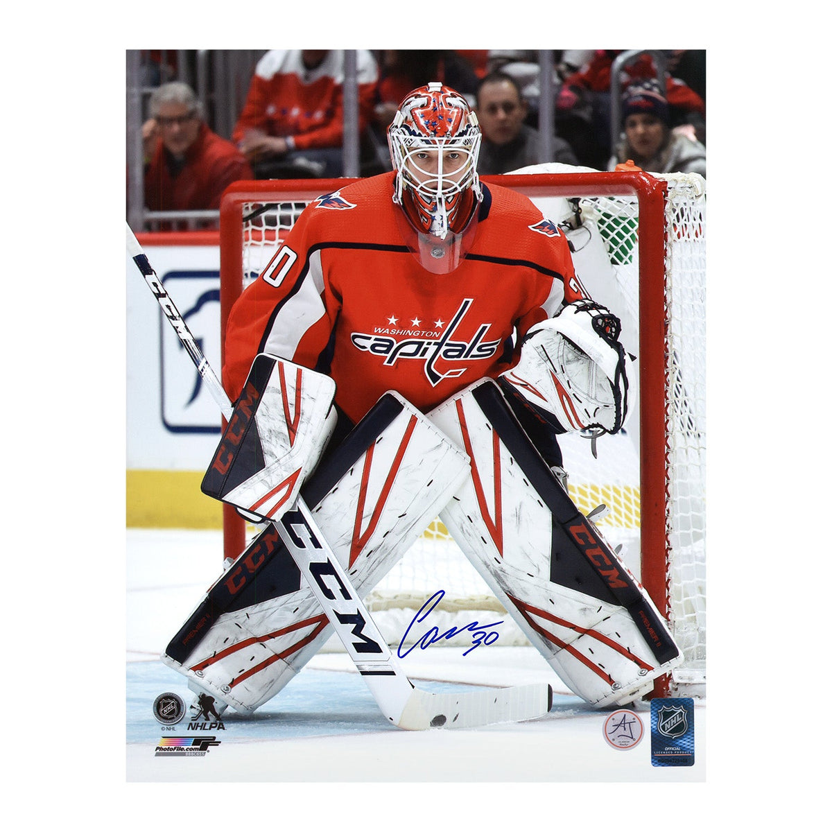 Ilya Samsonov Signed Washington Capitals Between The Pipes 11x14 Photo product image 1, provided for visual reference and