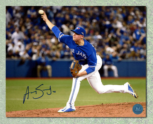 Aaron Sanchez Signed Toronto Blue Jays Pitching 8x10 Photo product image 1, provided for visual reference and product detail