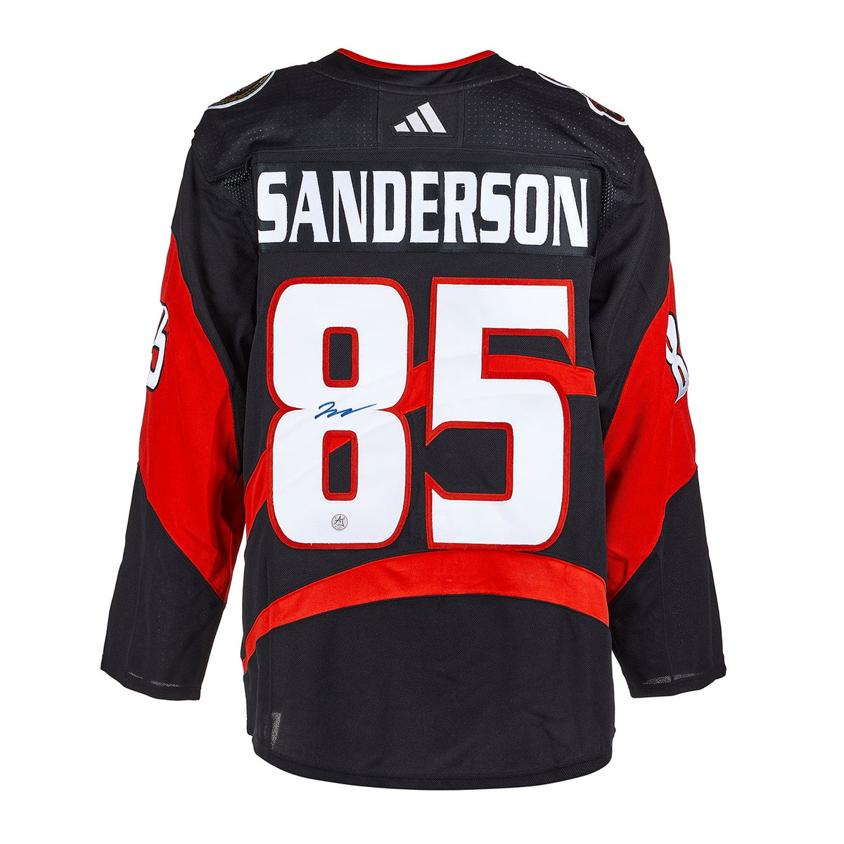 Jake Sanderson Signed Ottawa Senators Reverse Retro 2.0 adidas Jersey product image 1, provided for visual reference and