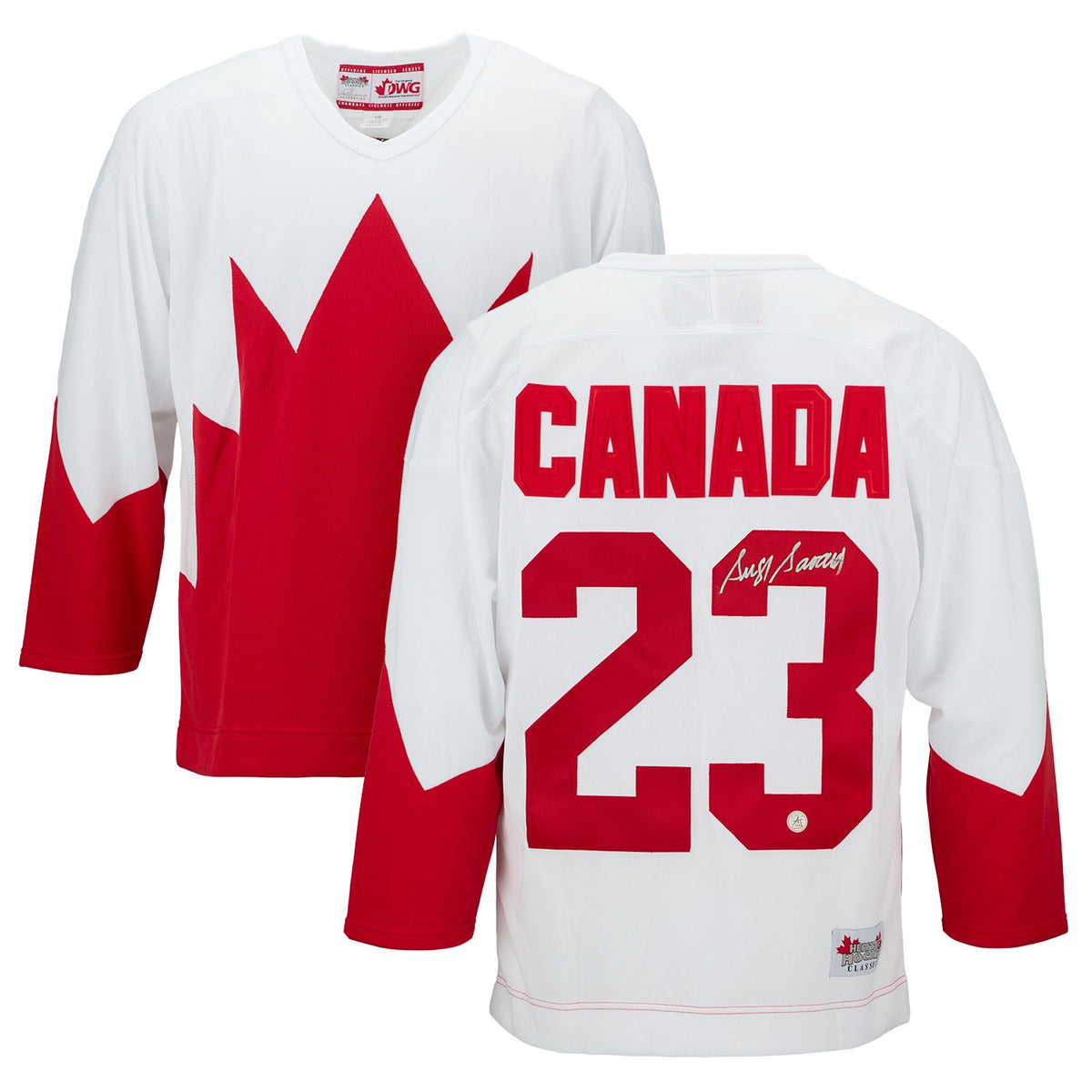 Serge Savard Autographed Team Canada 1972 Summit Series Jersey product image 3, provided for visual reference and product