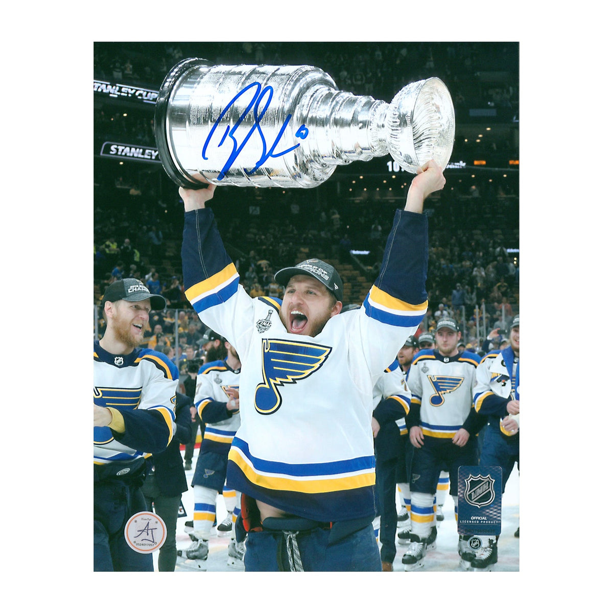 Brayden Schenn Signed St Louis Blues 2019 Stanley Cup 8x10 Photo product image 1, provided for visual reference and product