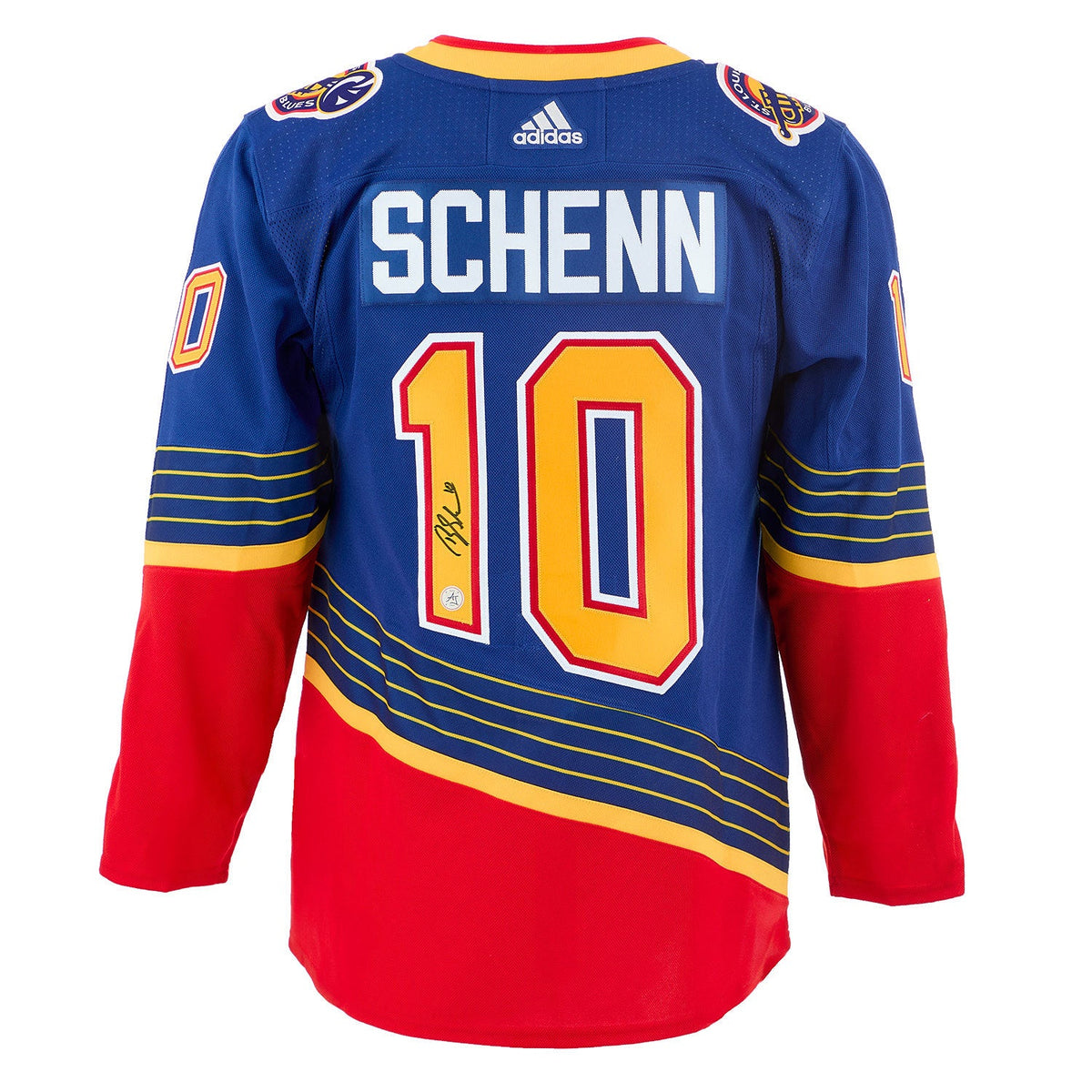 Brayden Schenn Signed St Louis Blues Sheet Music Heritage adidas Jersey product image 1, provided for visual reference and