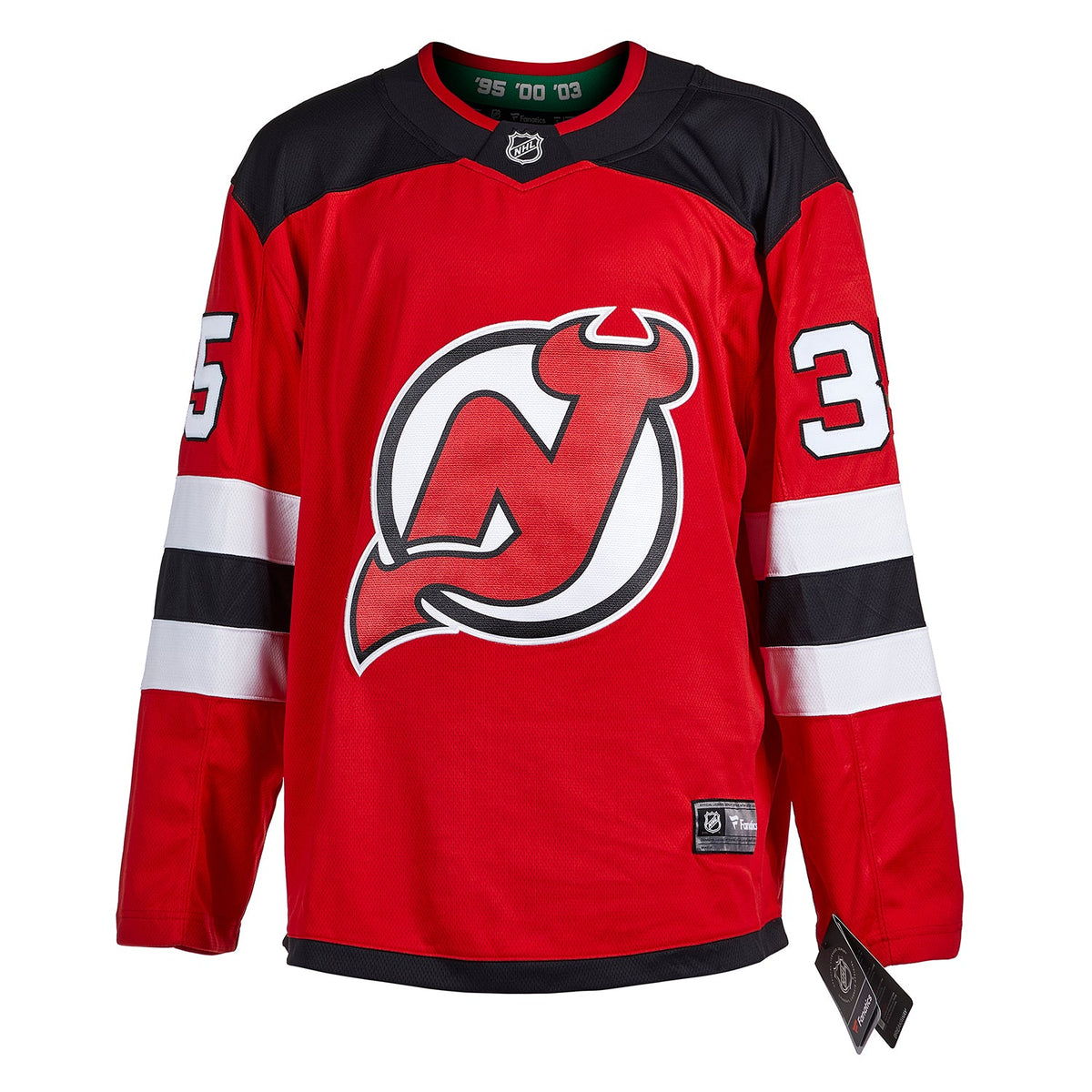Cory Schneider Autographed New Jersey Devils Fanatics Breakaway Jersey product image 2, provided for visual reference and