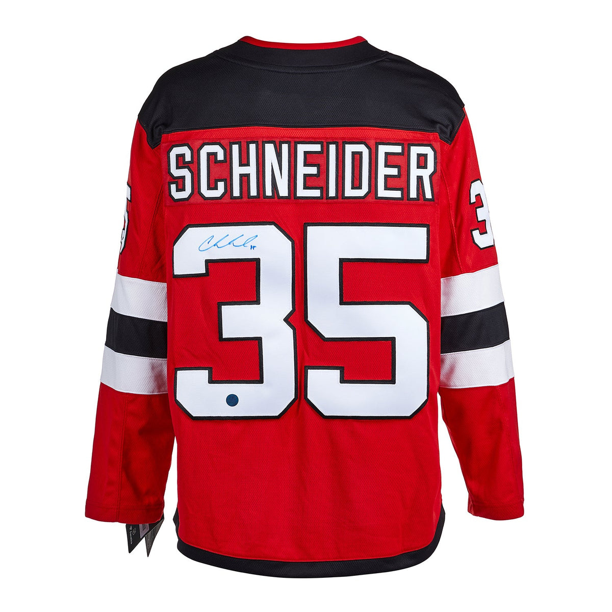 Cory Schneider Autographed New Jersey Devils Fanatics Breakaway Jersey product image 1, provided for visual reference and