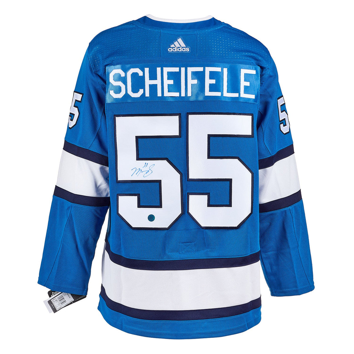 Mark Scheifele Signed Winnipeg Jets Aviator Alternate adidas Jersey product image 1, provided for visual reference and