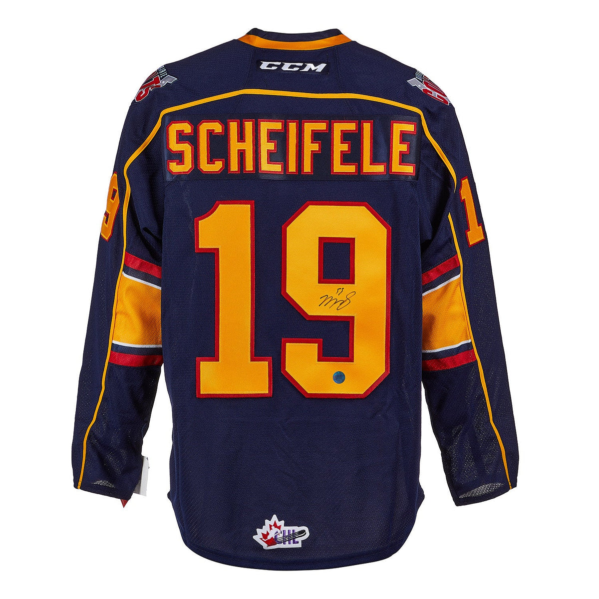 Mark Scheifele Barrie Colts Signed CCM Premier CHL Jersey product image 1, provided for visual reference and product detail