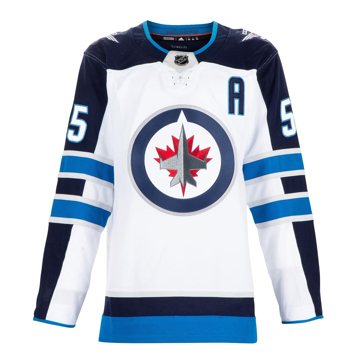 Mark Scheifele Autographed Winnipeg Jets White adidas Jersey product image 2, provided for visual reference and product