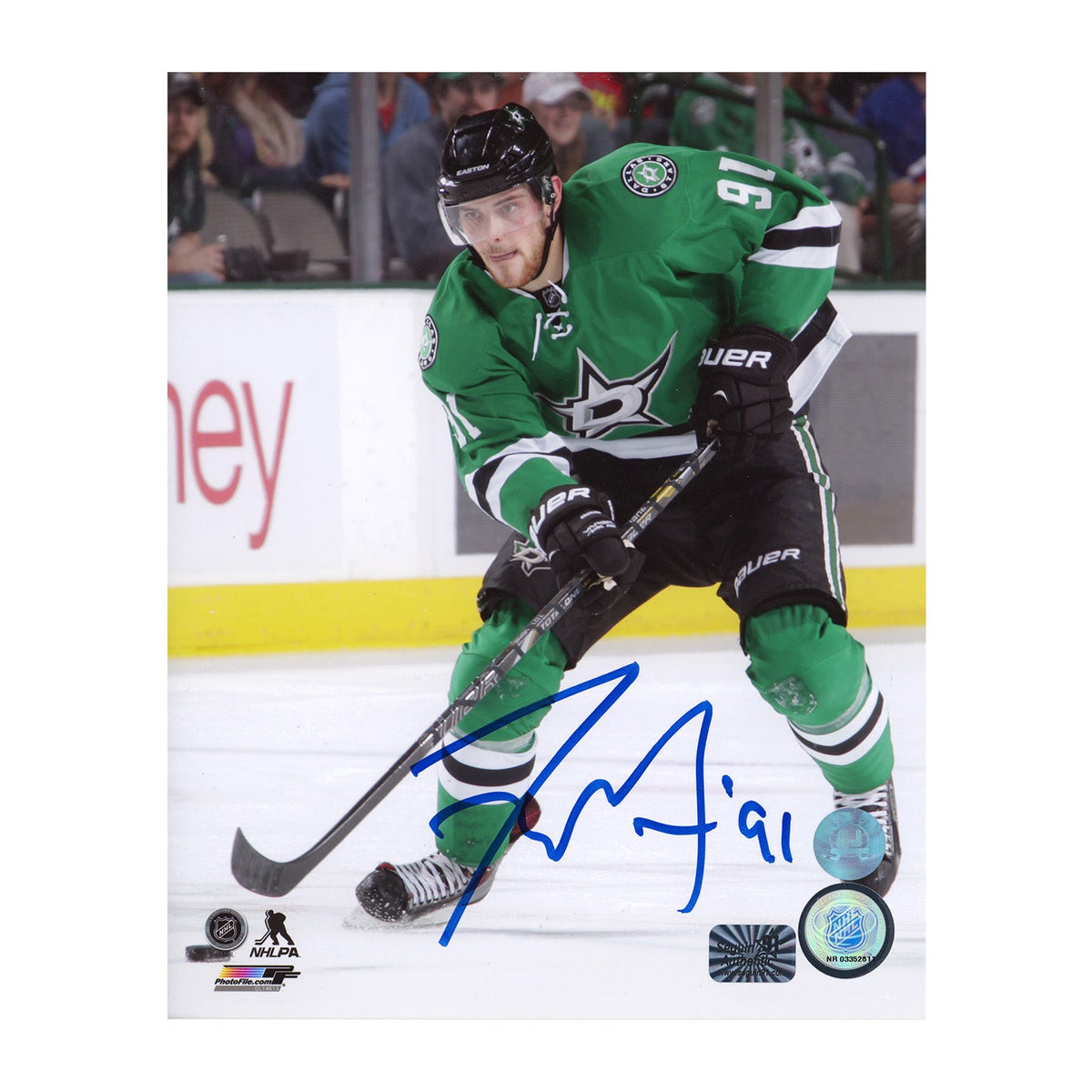 Tyler Seguin Autographed Dallas Stars Game Action 8x10 Photo product image 1, provided for visual reference and product