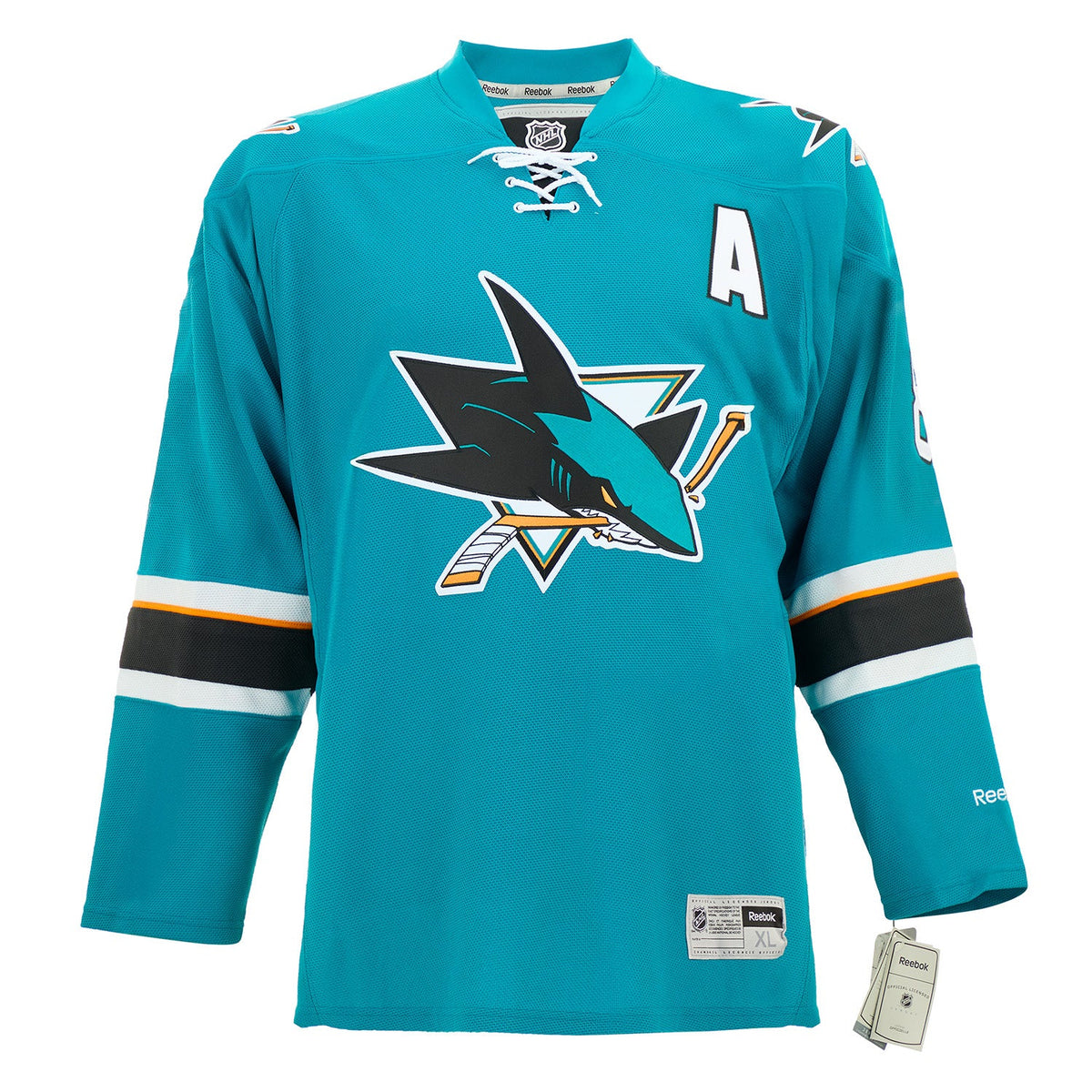 Teemu Selanne Autographed San Jose Sharks Vintage Reebok Jersey product image 2, provided for visual reference and product
