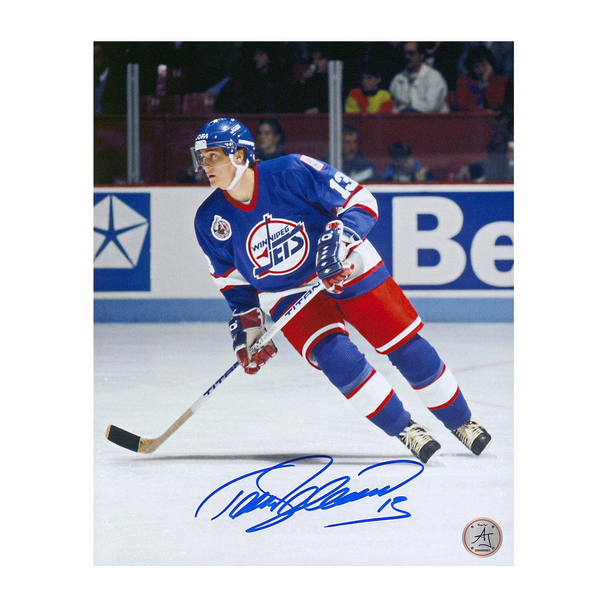 Teemu Selanne Autographed Winnipeg Jets Hockey 8x10 Photo product image 1, provided for visual reference and product detail