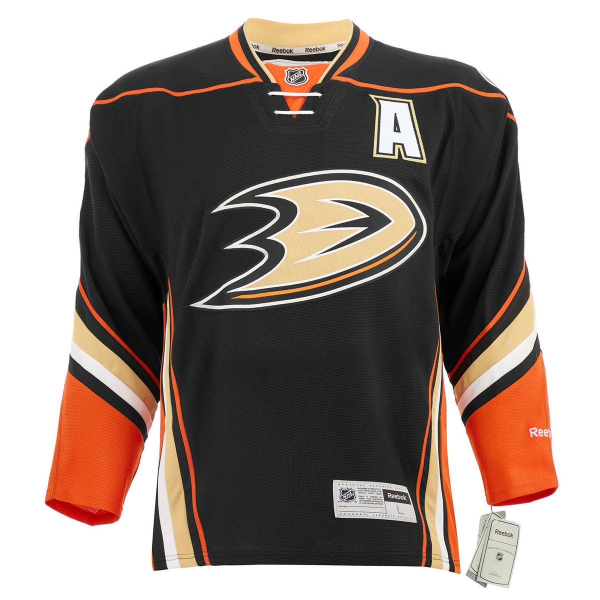 Teemu Selanne Signed Anaheim Ducks Final Season Vintage Reebok Jersey product image 2, provided for visual reference and