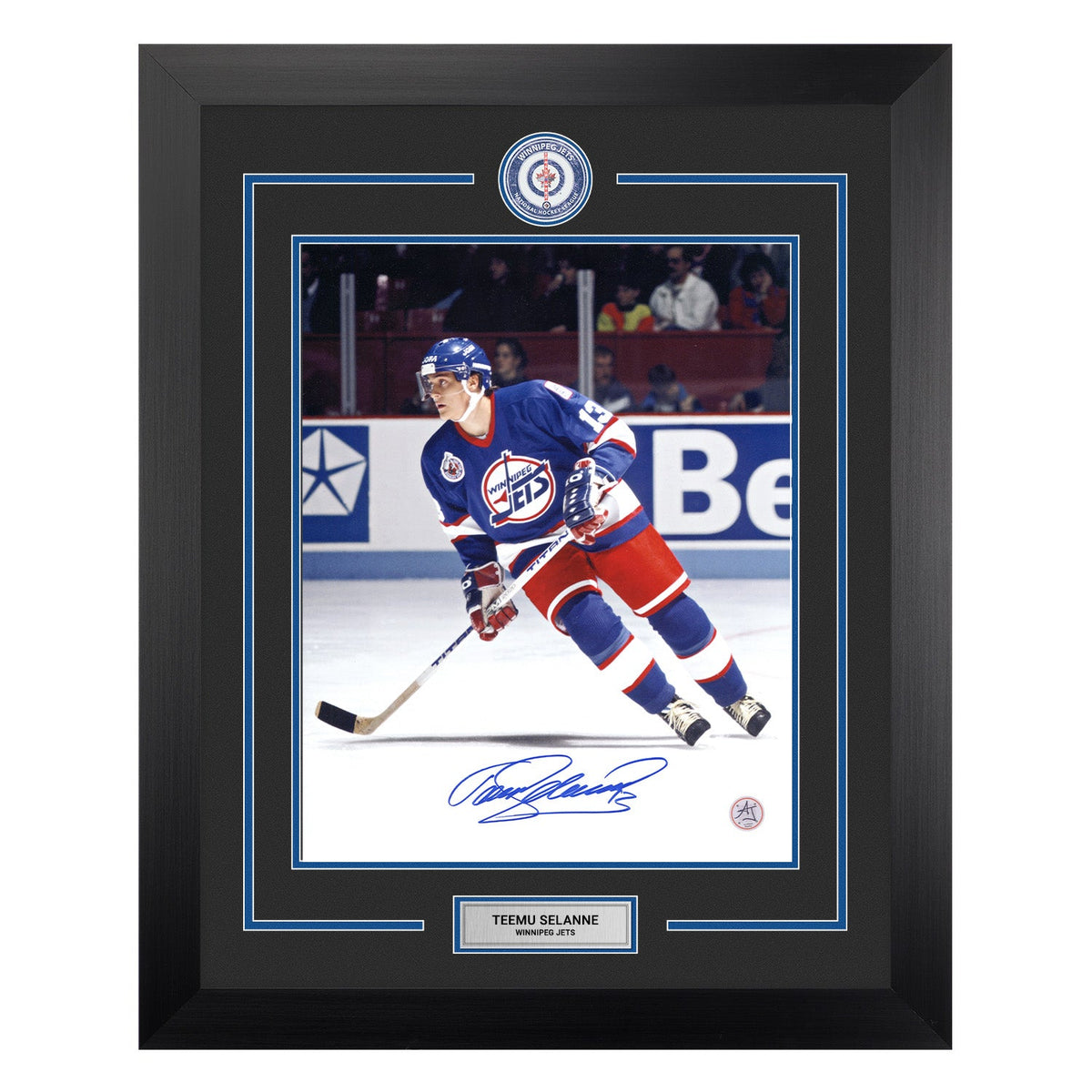 Teemu Selanne Signed Winnipeg Jets Old-Time Hockey 20x26 Frame product image 1, provided for visual reference and product
