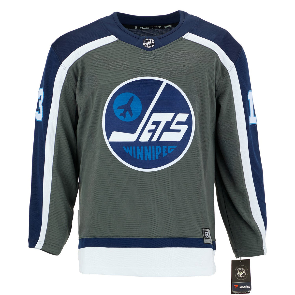 Teemu Selanne Signed Winnipeg Jets Special Edition Fanatics Breakaway Jersey product image 2, provided for visual reference