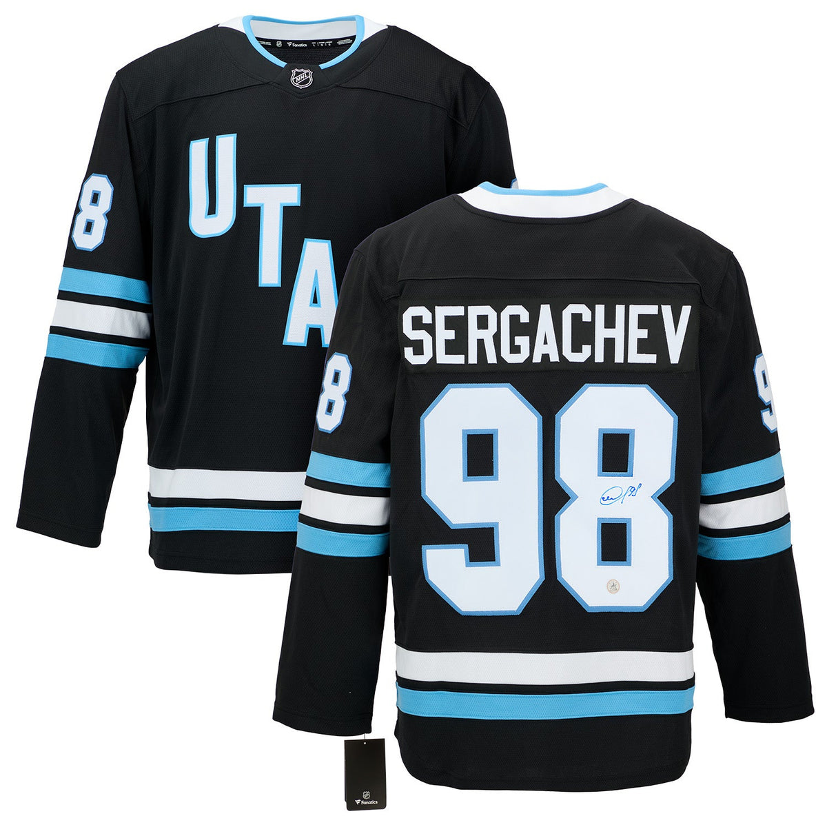 Mikhail Sergachev Autographed Utah Hockey Club Fanatics Breakaway Jersey product image 3, provided for visual reference and