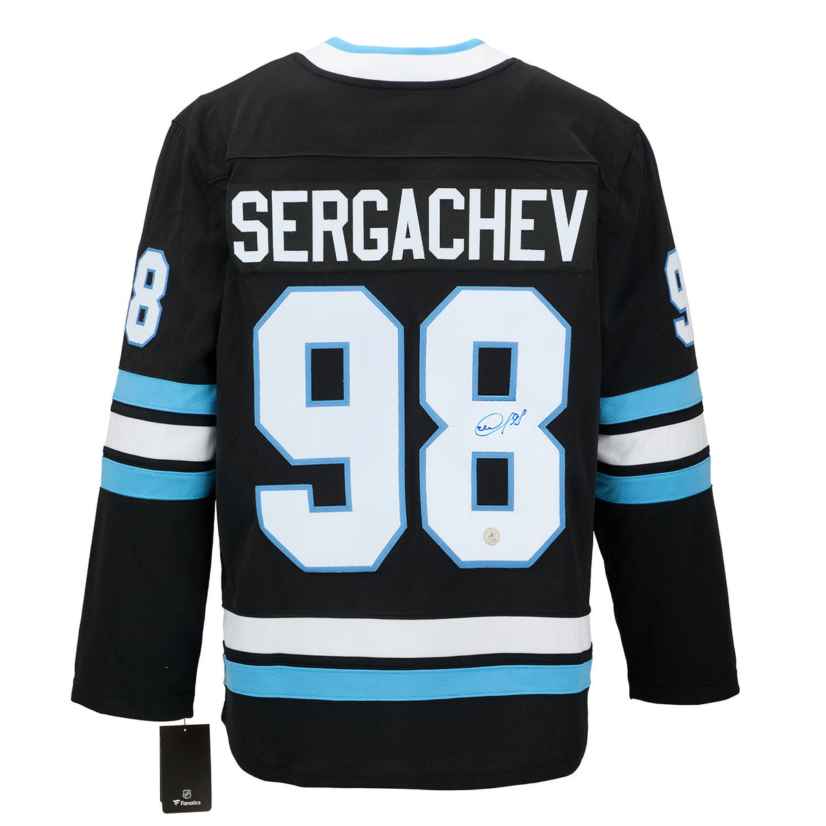 Mikhail Sergachev Autographed Utah Hockey Club Fanatics Breakaway Jersey product image 1, provided for visual reference and