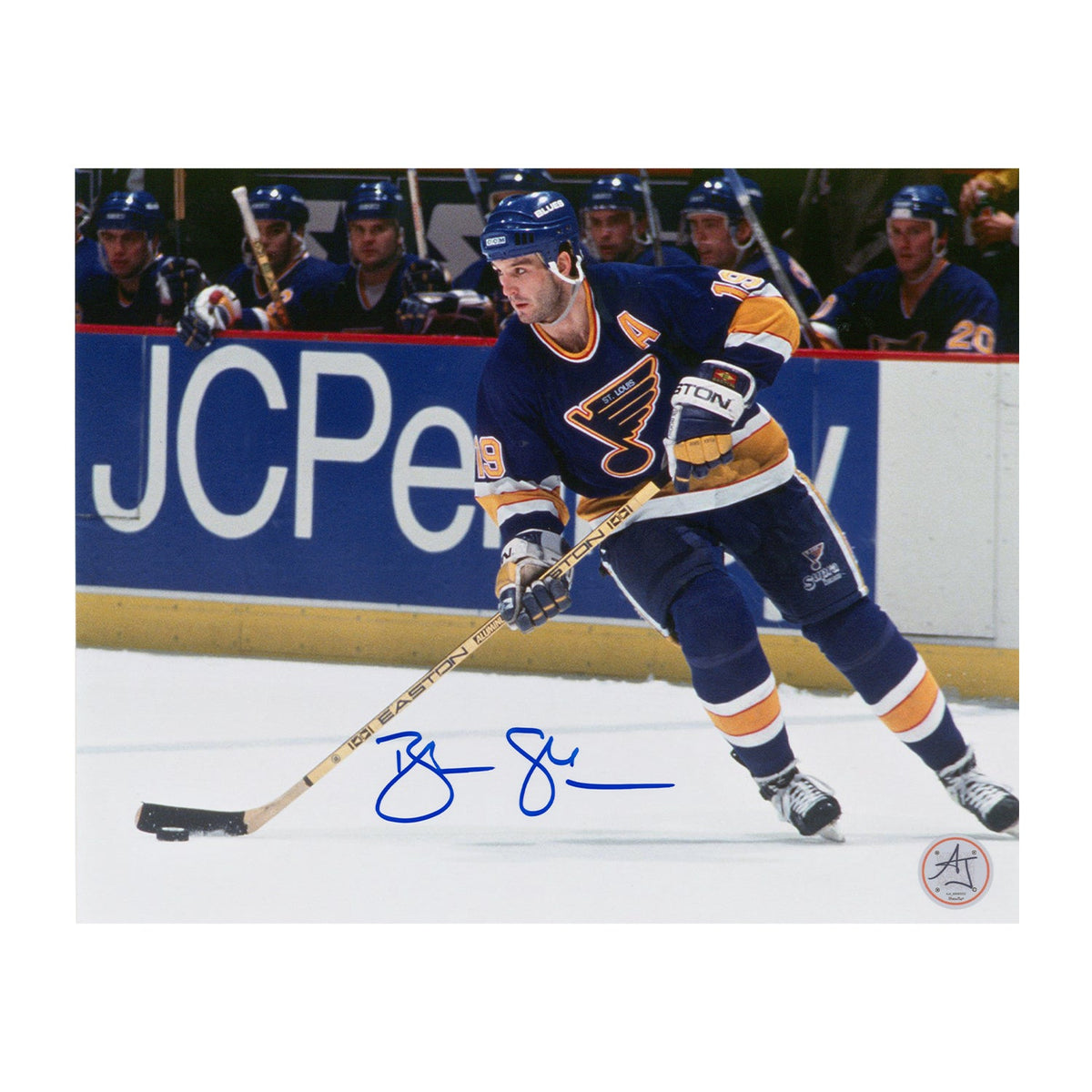 Brendan Shanahan Autographed St Louis Blues Hockey 8x10 Photo product image 1, provided for visual reference and product
