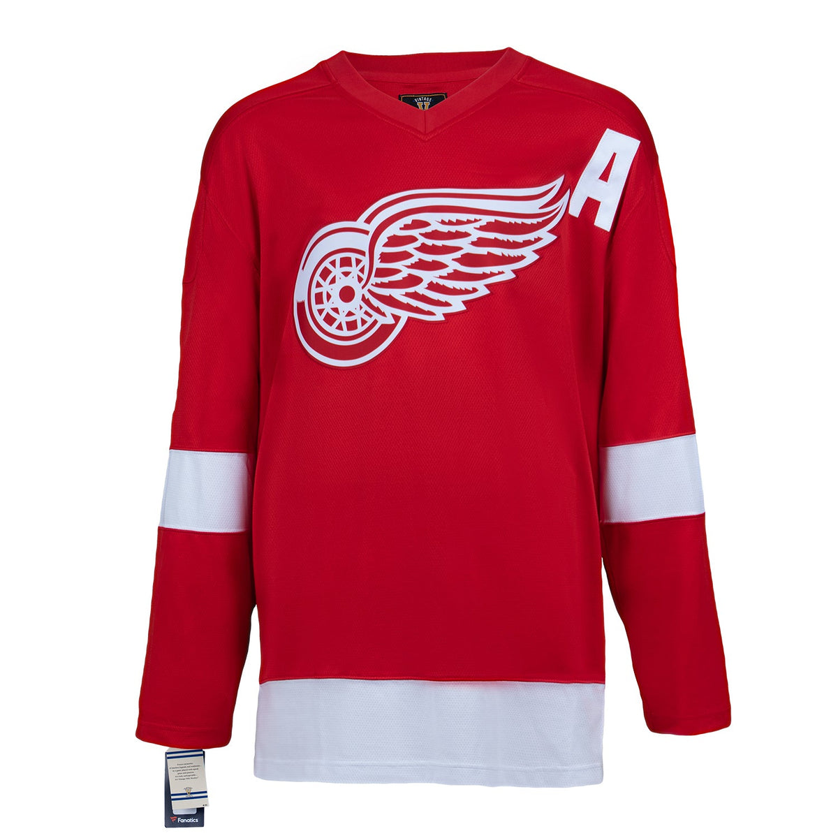 Brendan Shanahan Signed Detroit Red Wings Retro Fanatics Jersey with Goals Note product image 2, provided for visual