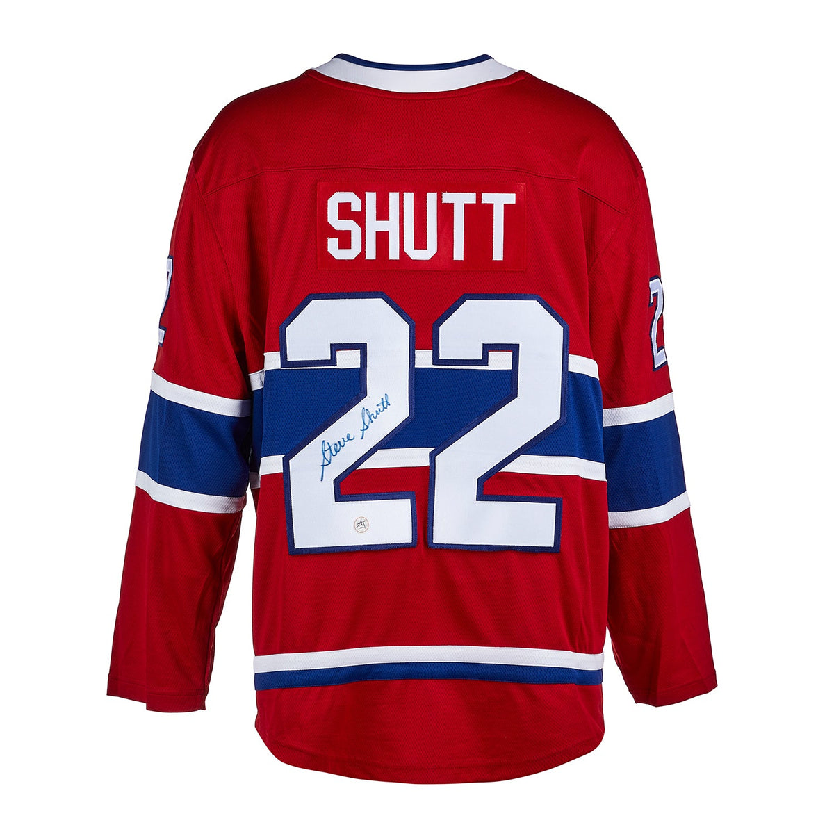 Steve Shutt Autographed Montreal Canadiens Fanatics Breakaway Jersey product image 1, provided for visual reference and