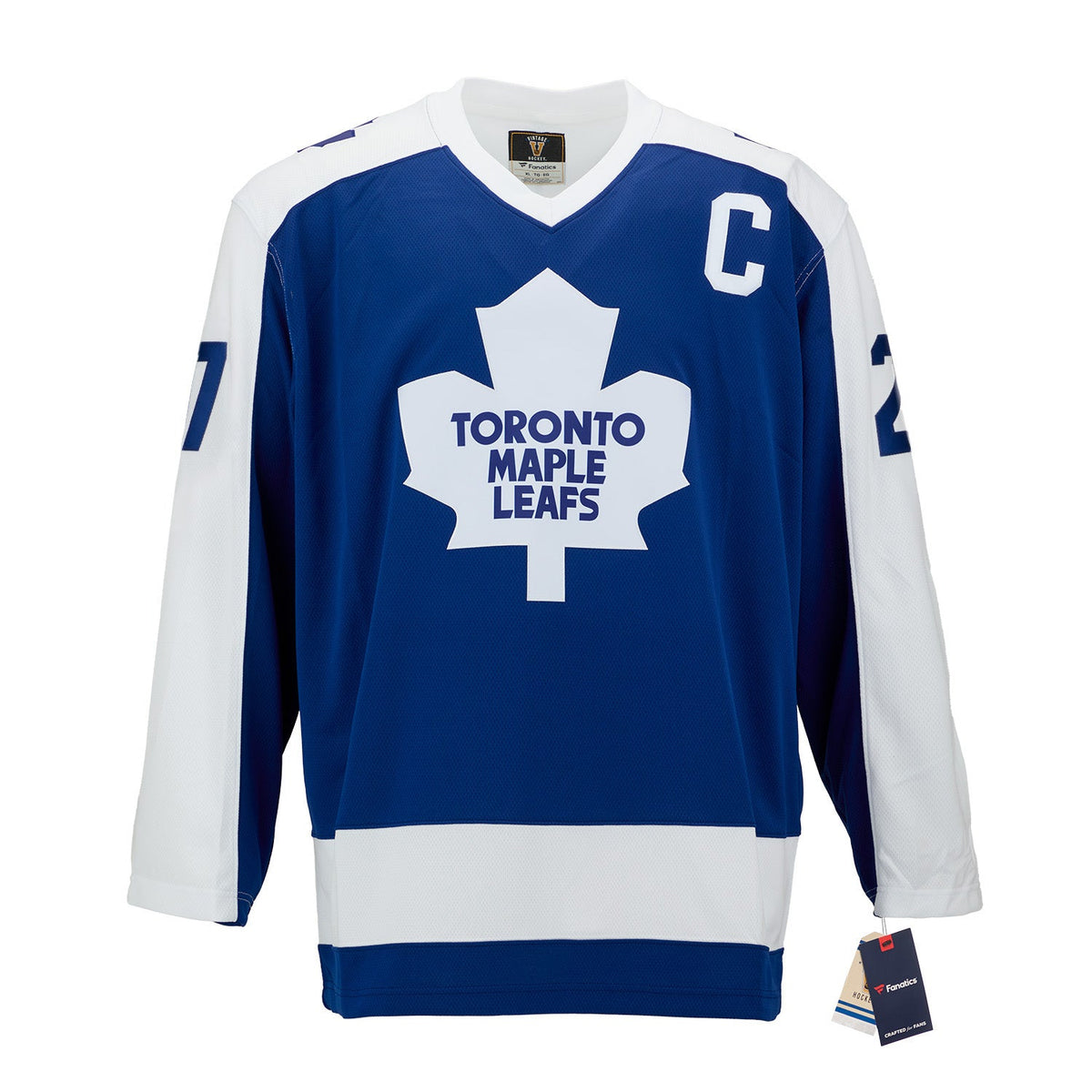 Darryl Sittler Signed & Dated 1st Game Toronto Maple Leafs Throwback Jersey product image 2, provided for visual reference