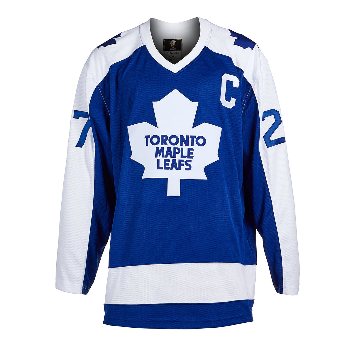 Darryl Sittler Autographed Toronto Maple Leafs Fanatics Throwback Jersey product image 2, provided for visual reference and