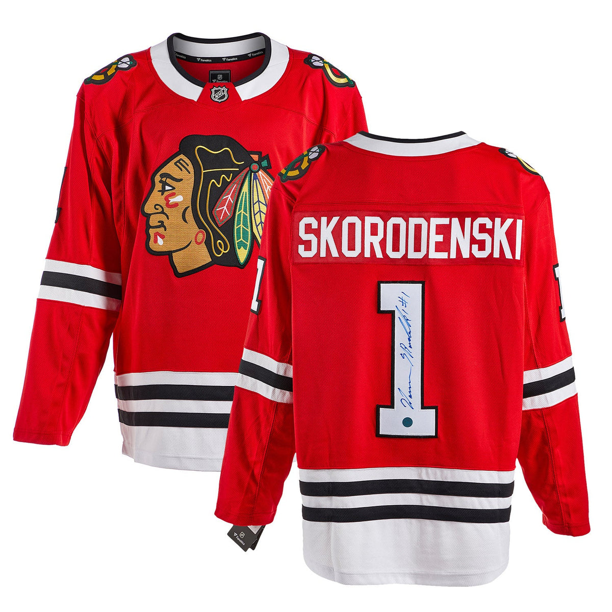 Warren Skorodenski Autographed Chicago Blackhawks Fanatics Breakaway Jersey product image 3, provided for visual reference