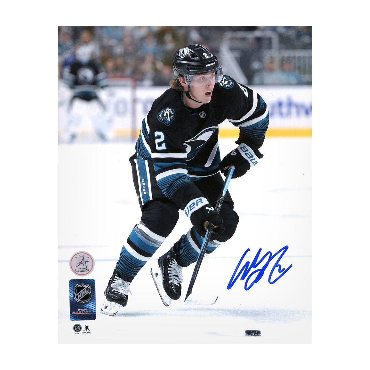 Will Smith Autographed San Jose Sharks Alternate Uniform 8x10 Photo product image 1, provided for visual reference and