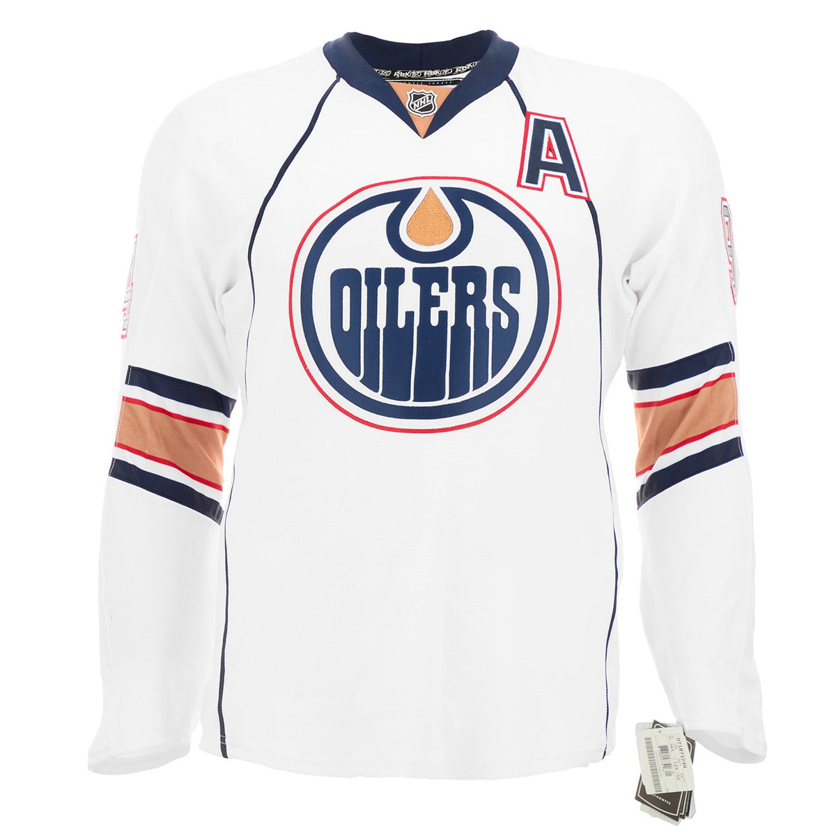 Ryan Smyth Edmonton Oilers Signed White Reebok Authentic On Ice Jersey product image 2, provided for visual reference and