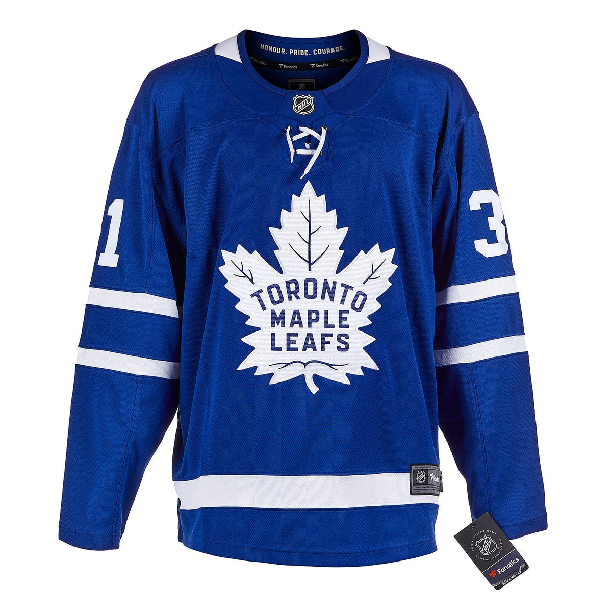 Garret Sparks Autographed Toronto Maple Leafs Fanatics Breakaway Jersey product image 2, provided for visual reference and