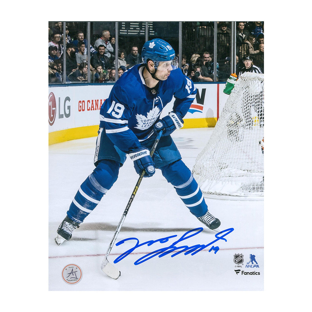 Jason Spezza Autographed Toronto Maple Leafs Hockey 8x10 Photo product image 1, provided for visual reference and product