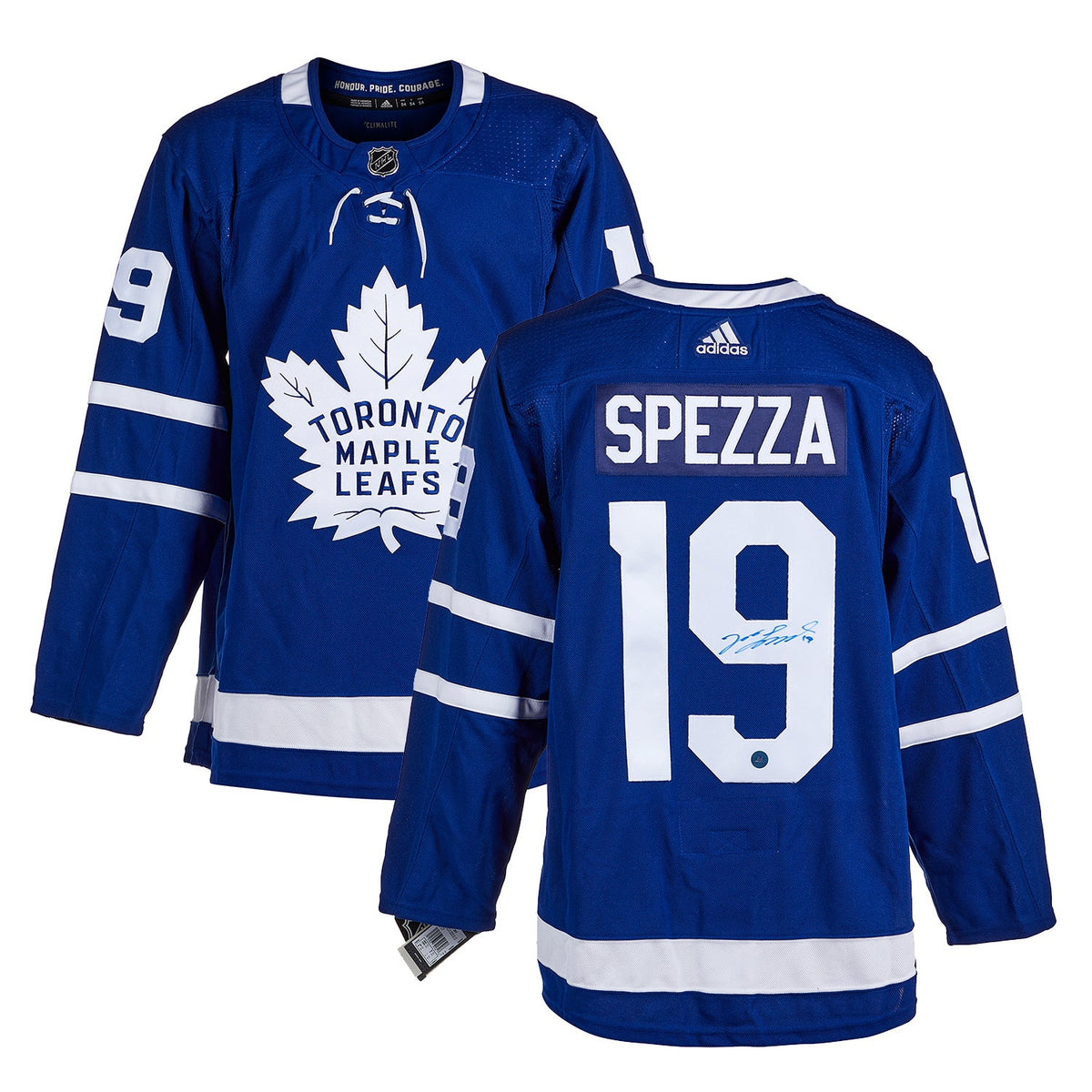 Jason Spezza Autographed Toronto Maple Leafs Blue adidas Jersey product image 3, provided for visual reference and product