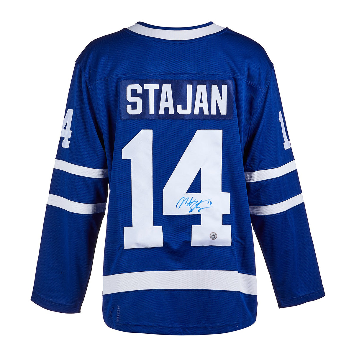 Matt Stajan Signed Toronto Maple Leafs Fanatics Breakaway Jersey product image 1, provided for visual reference and product