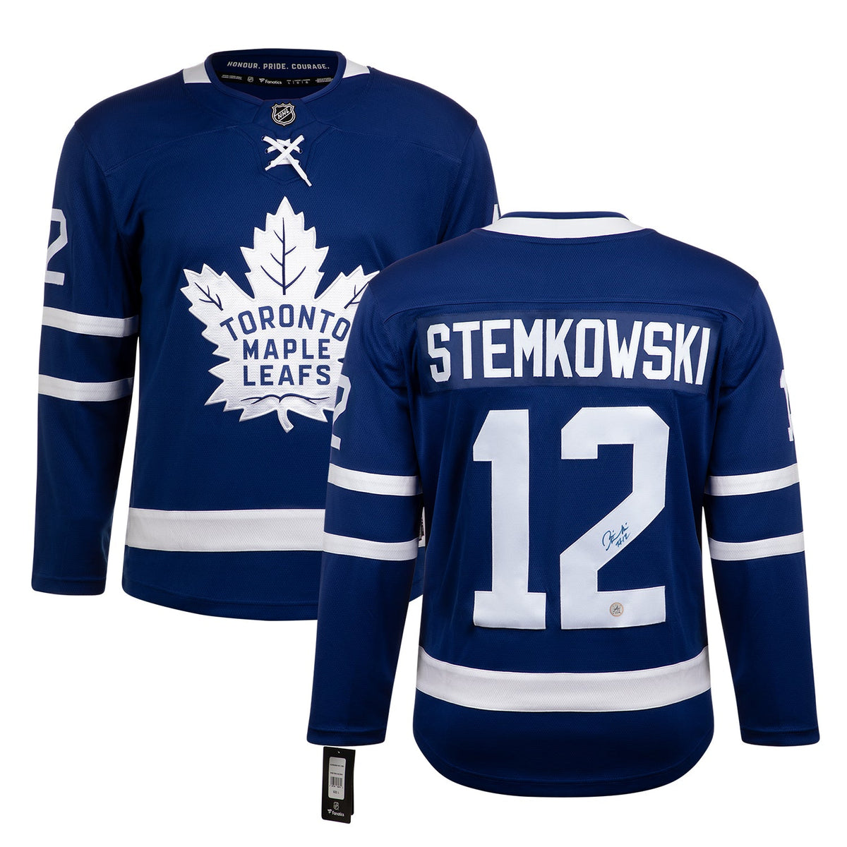 Pete Stemkowski Signed Toronto Maple Leafs Blue Fanatics Breakaway Jersey product image 3, provided for visual reference and