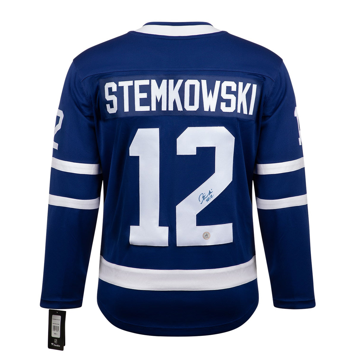 Pete Stemkowski Signed Toronto Maple Leafs Blue Fanatics Breakaway Jersey product image 1, provided for visual reference and