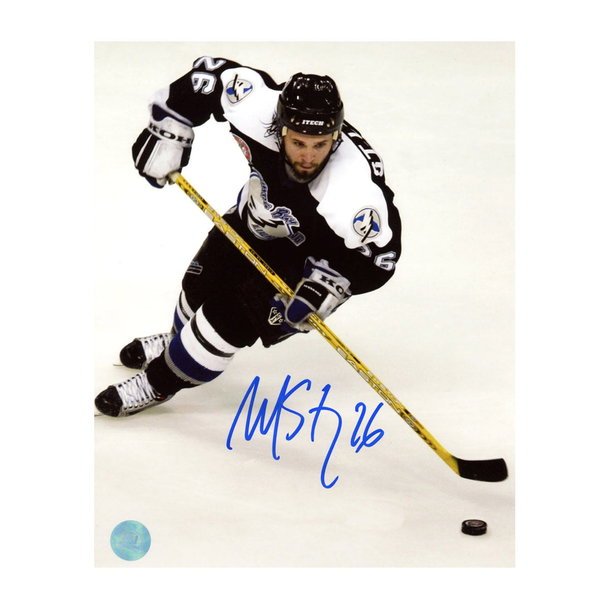 Martin St Louis Autographed Tampa Bay Lightning Hockey 8x10 Photo product image 1, provided for visual reference and product