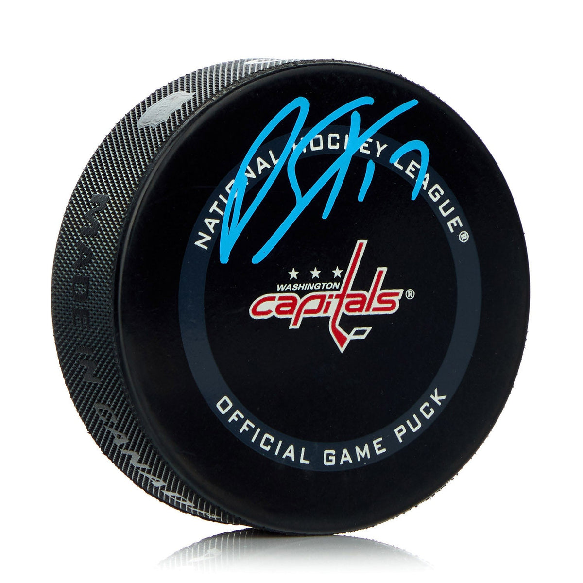 Dylan Strome Signed Washington Capitals Official Game Puck product image 1, provided for visual reference and product detail