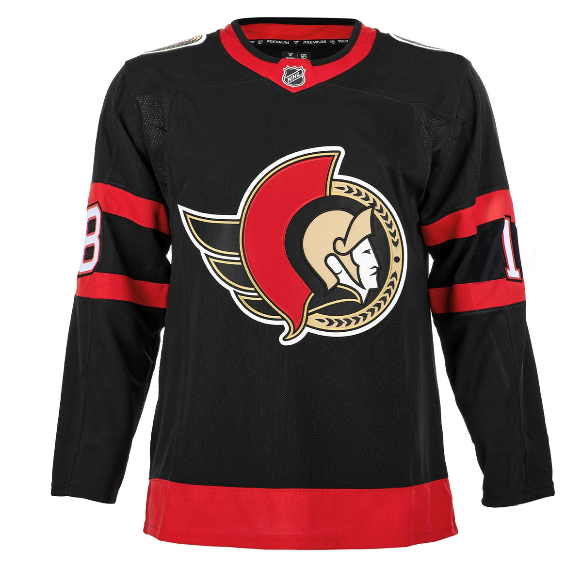 Tim Stutzle Autographed Ottawa Senators Fanatics Premium Jersey product image 2, provided for visual reference and product