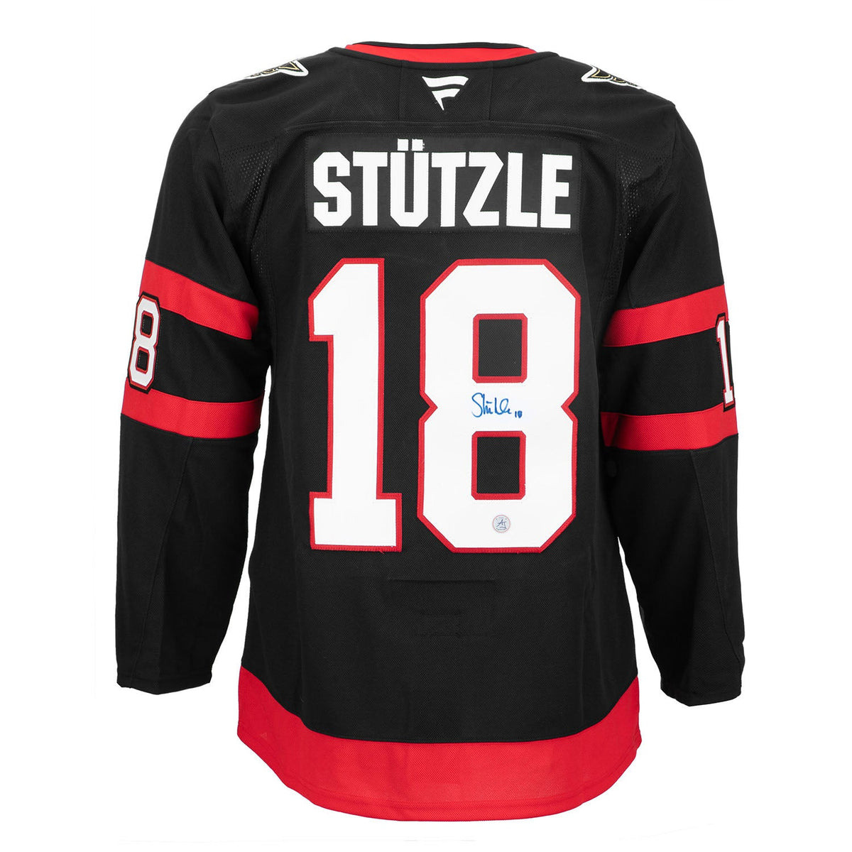 Tim Stutzle Autographed Ottawa Senators Fanatics Premium Jersey product image 1, provided for visual reference and product
