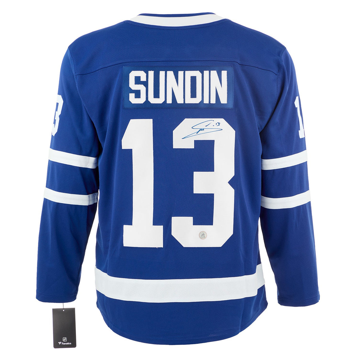 Mats Sundin Autographed Toronto Maple Leafs Fanatics Breakaway Jersey product image 1, provided for visual reference and