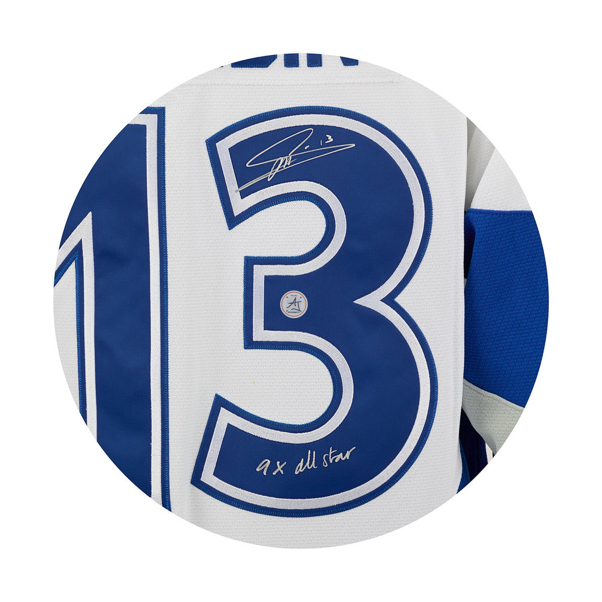 Mats Sundin Signed & Inscribed NHL All-Star Mitchell & Ness Throwback Jersey product image 3, provided for visual reference