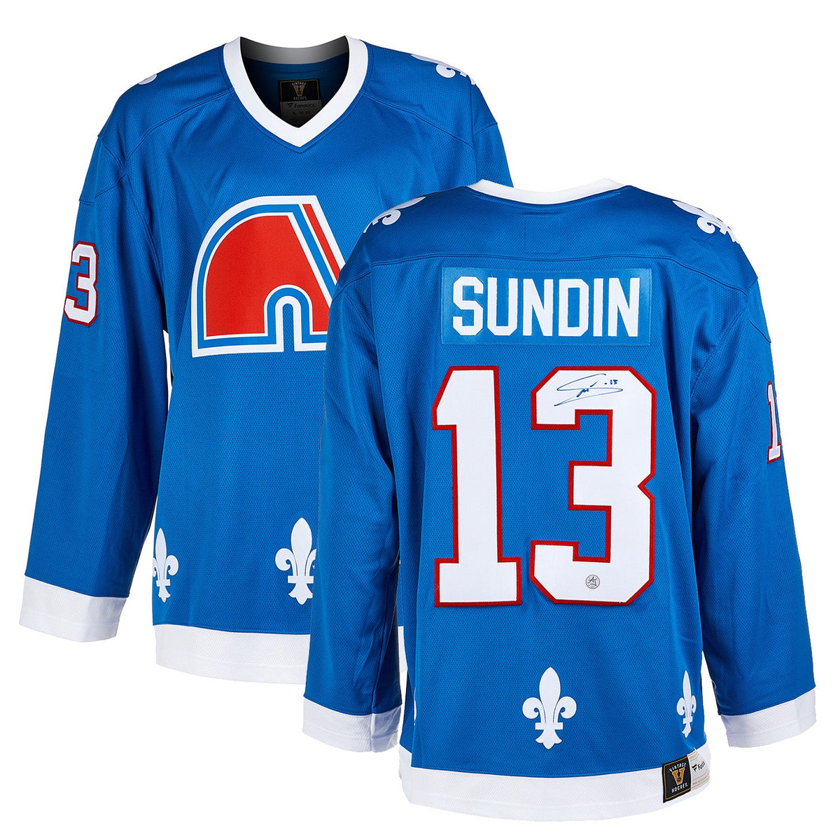 Mats Sundin Autographed Quebec Nordiques Fanatics Breakaway Jersey product image 3, provided for visual reference and