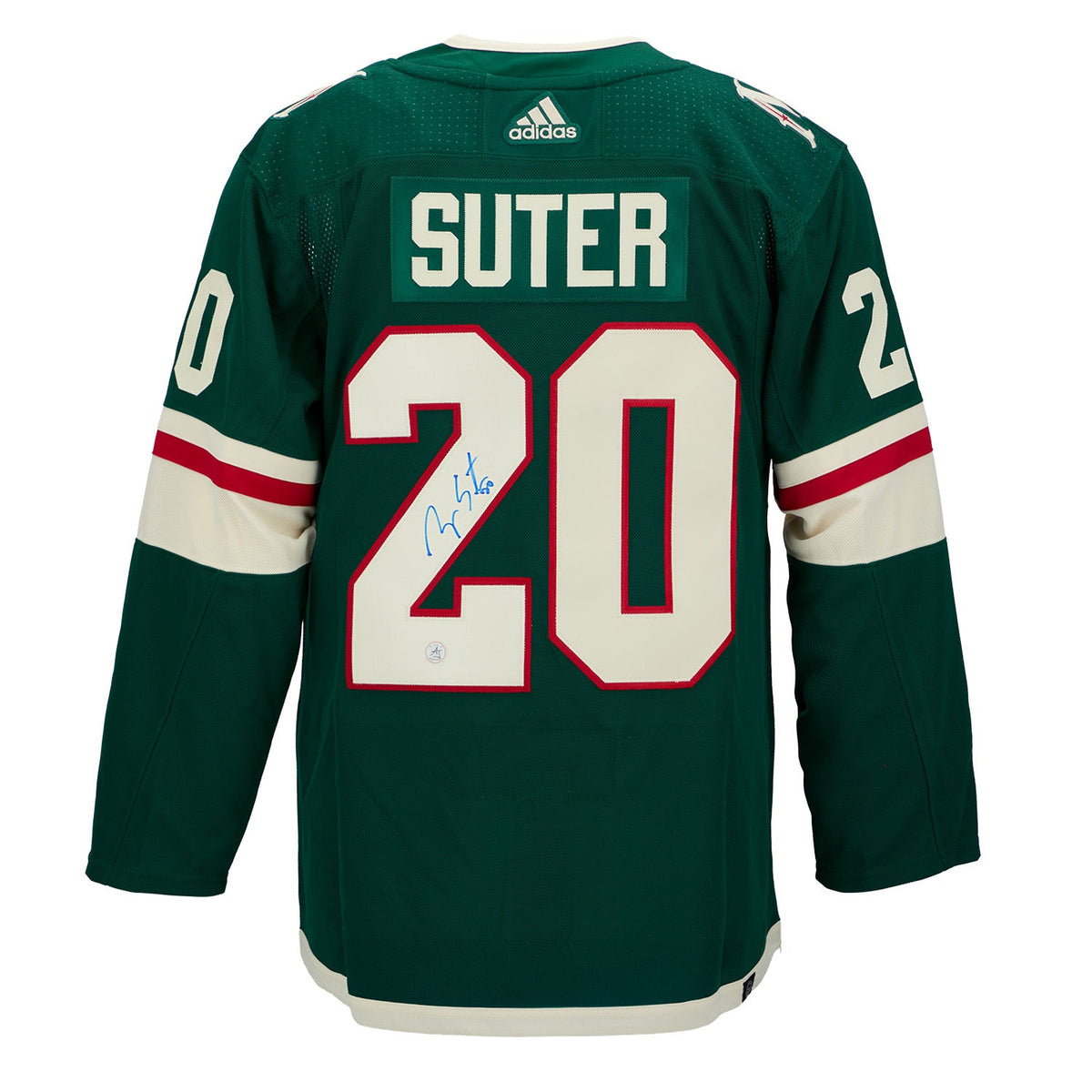 Ryan Suter Autographed Minnesota Wild adidas Jersey product image 1, provided for visual reference and product detail review