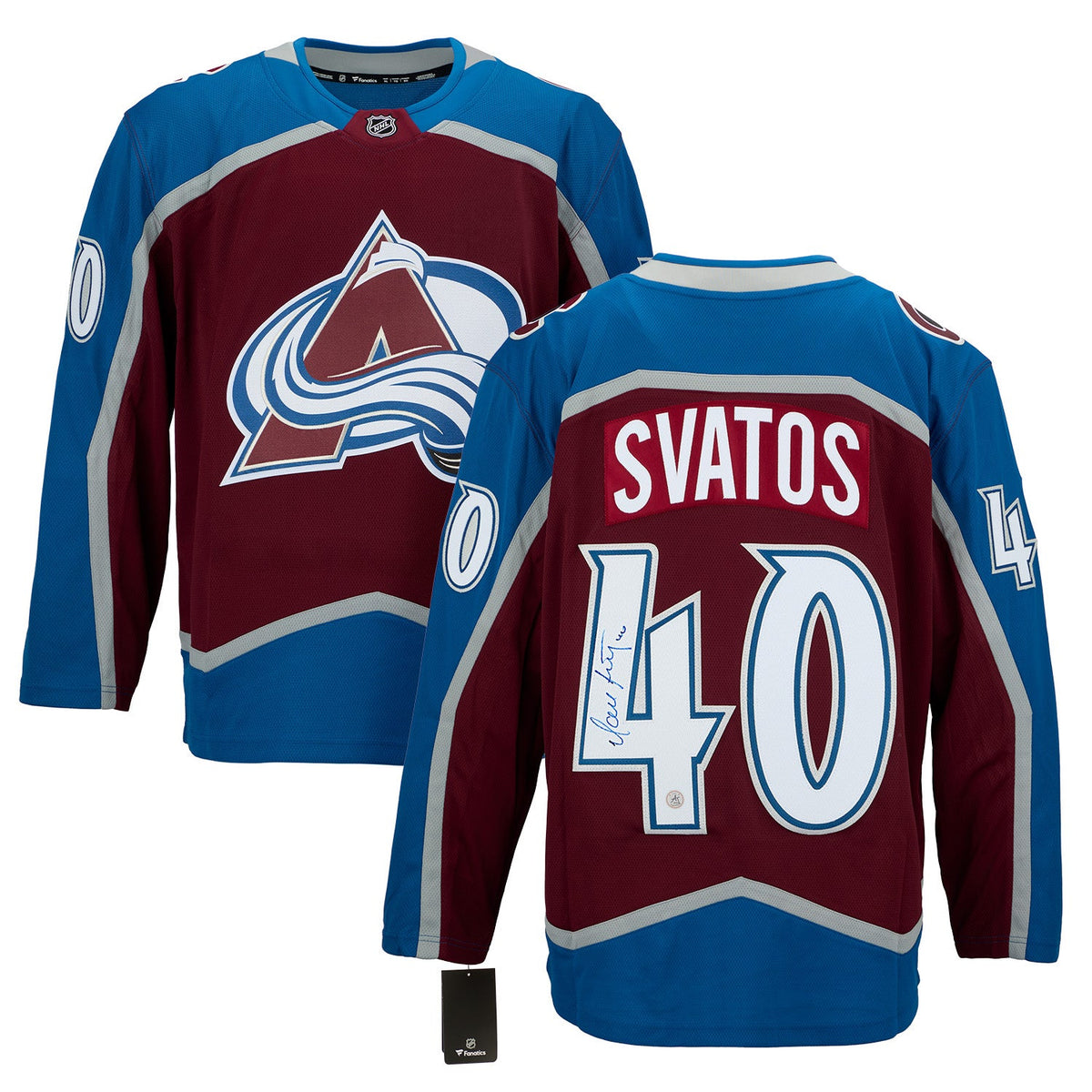 Marek Svatos Autographed Colorado Avalanche Fanatics Breakaway Jersey product image 3, provided for visual reference and