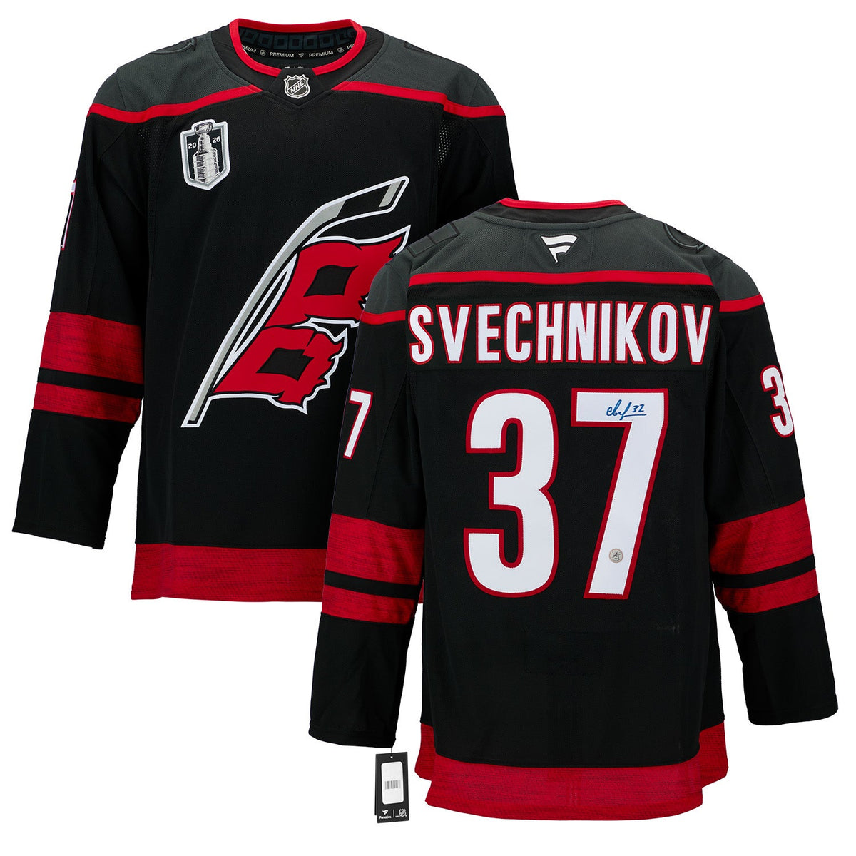 Andrei Svechnikov Carolina Hurricanes Signed 2026 Stanley Cup Fanatics Jersey product image 3, provided for visual reference